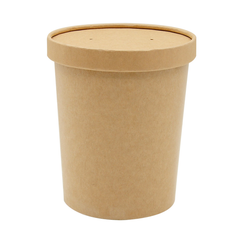 Download Kraft Paper Soup Container Noodle Soup Bowl | Hengjiafukang